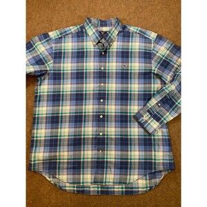 Vineyard Vines‎ Button Down Shirt Mens XL Long Sleeve Plaid Collegiate